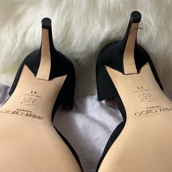 JIMMY CHOO  black Saeda crystal-embellished 🖤 - Picture 5 of 7